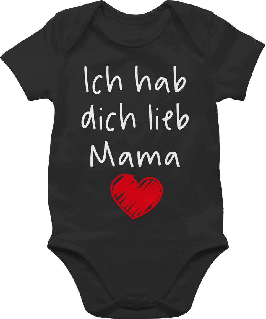 Shirtracer Ich hab dich lieb Mama Herz weiß: T-Shirt Rucksack Shirtracer