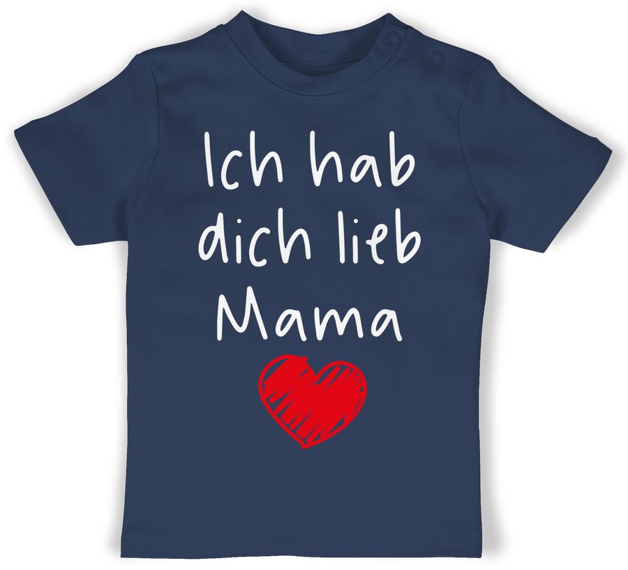 Shirtracer Ich hab dich lieb Mama Herz weiß: T-Shirt Rucksack Shirtracer