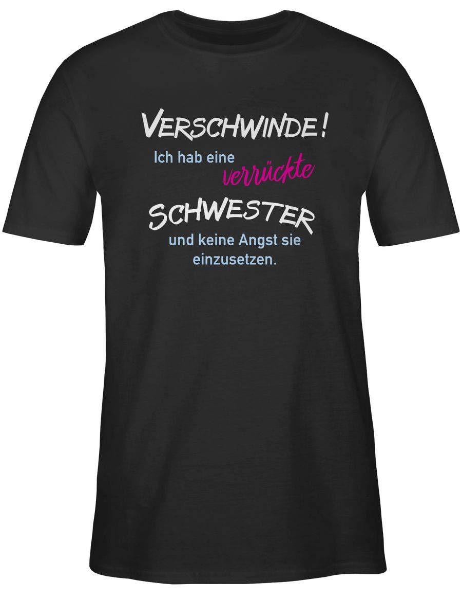 Shirtracer Ich hab eine verrückte Schwester: T-Shirt Gym Bag Shirtracer