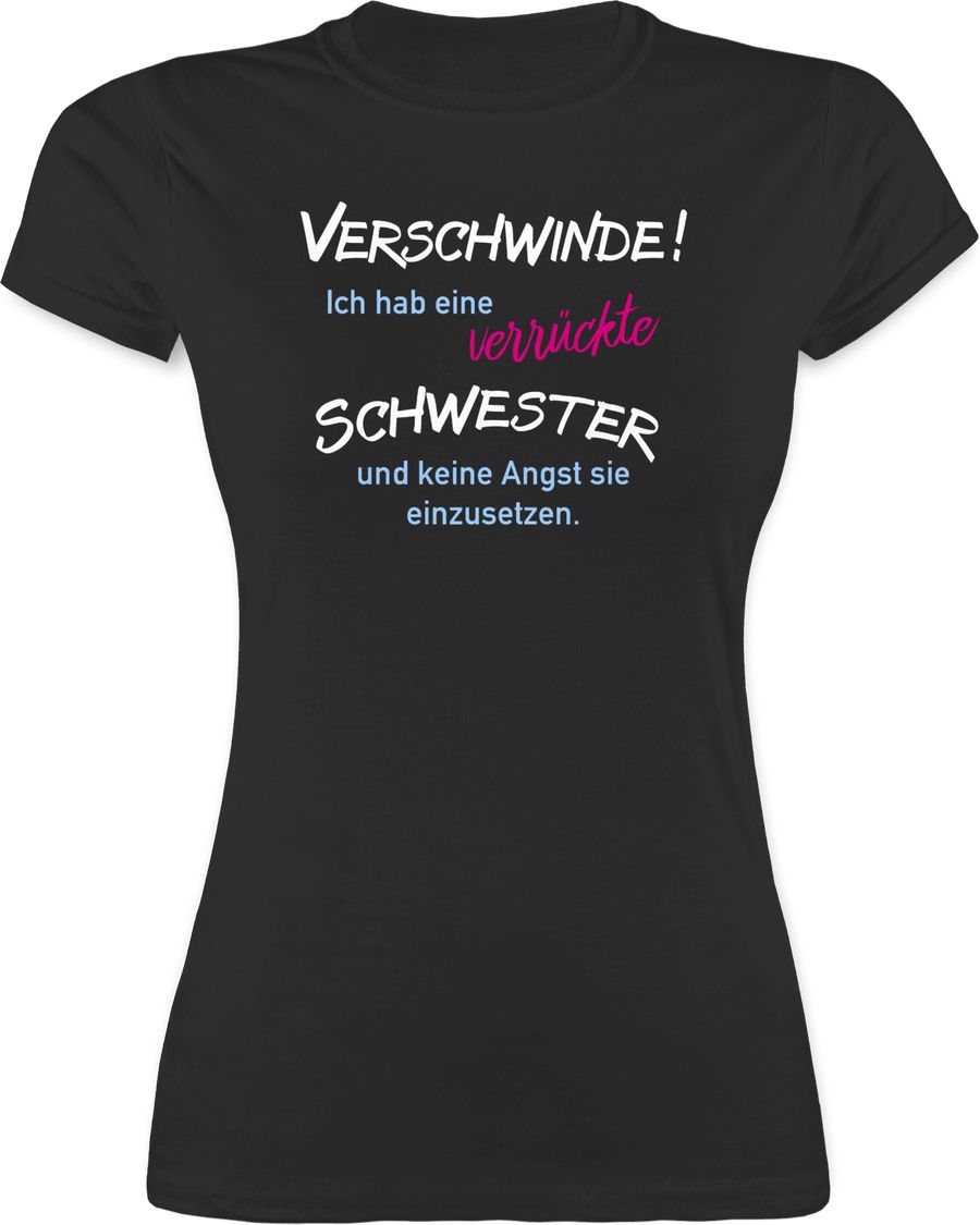 Shirtracer Ich hab eine verrückte Schwester: T-Shirt Gym Bag Shirtracer