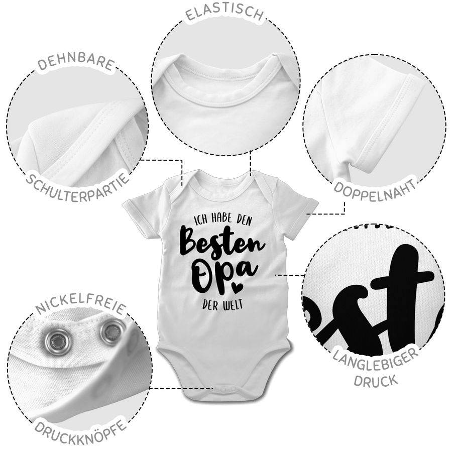 Shirtracer Ich Habe Den Besten Opa Der Welt Schwarz Shirts & Mehr Shirtracer