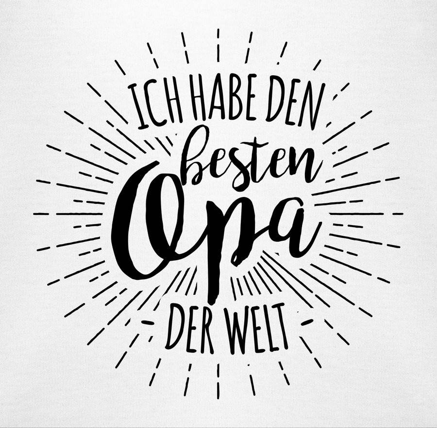 Shirtracer Ich Habe Den Besten Opa Der Welt: T-Shirt Turnbeutel Shirtracer