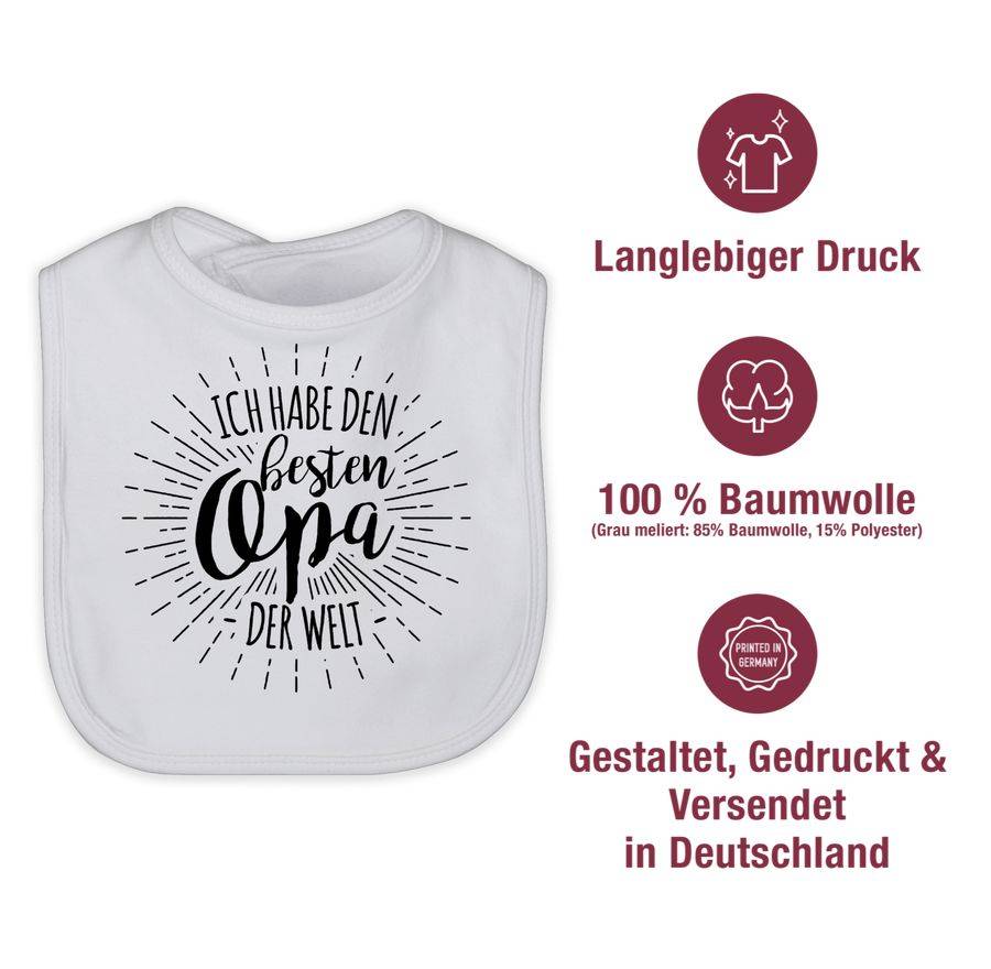 Shirtracer Ich Habe Den Besten Opa Der Welt: T-Shirt Turnbeutel Shirtracer