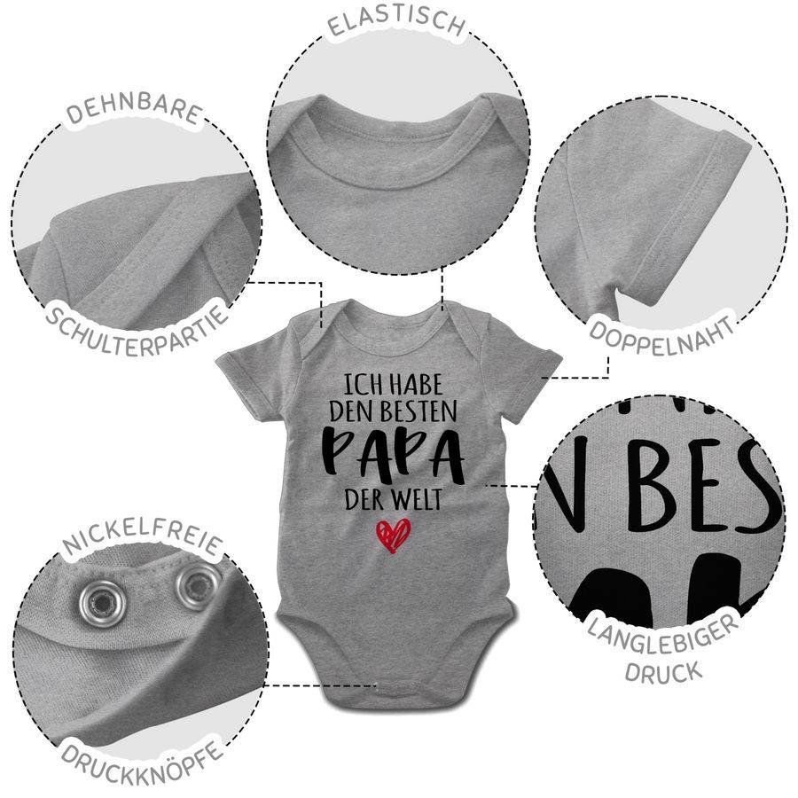 Shirtracer Ich Habe Den Besten Papa Der Welt - Bester Papa Ist Der Beste: T-Shirt Turnbeute Shirtracer