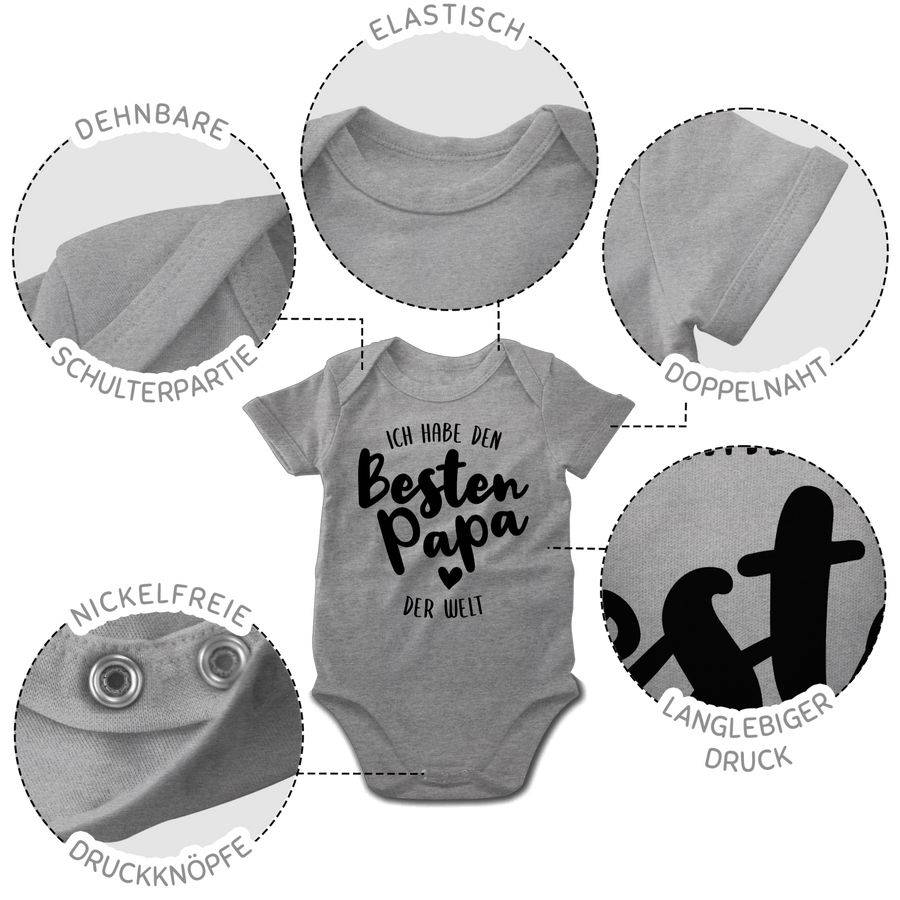 Shirtracer Ich Habe Den Besten Papa Der Welt Schwarz: Tshirt Gym Bag Shirtracer