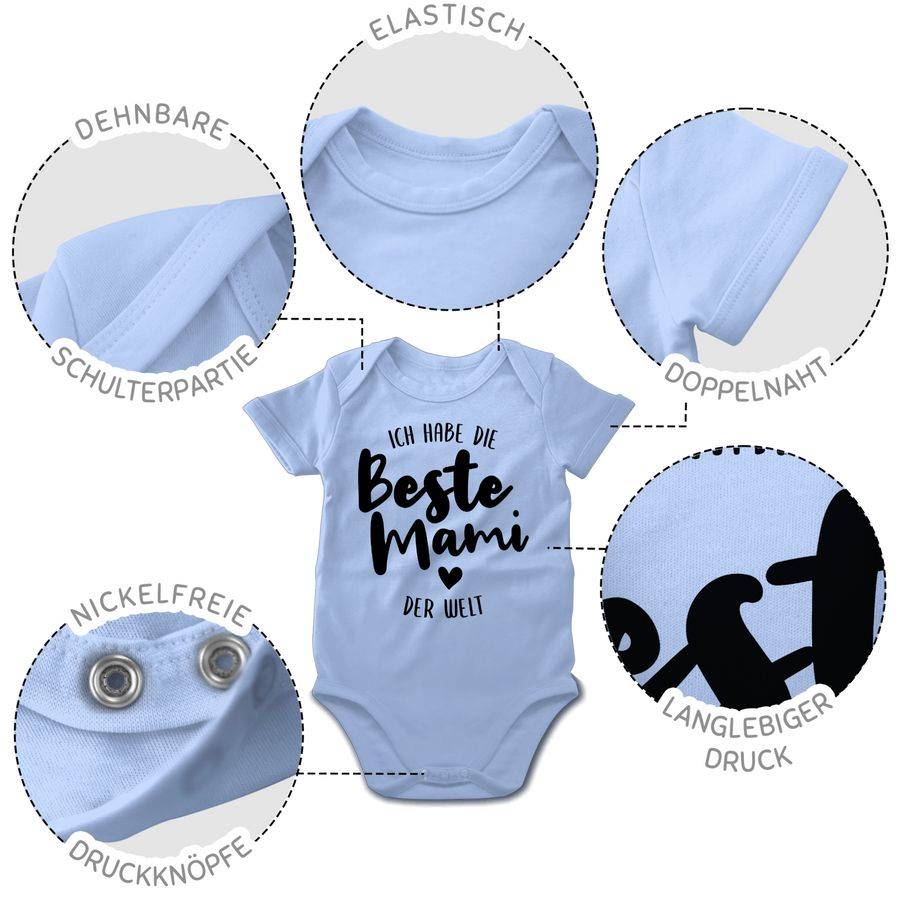 Shirtracer Ich Habe Die Beste Mami Der Welt Schwarz Shirts & Mehr Shirtracer