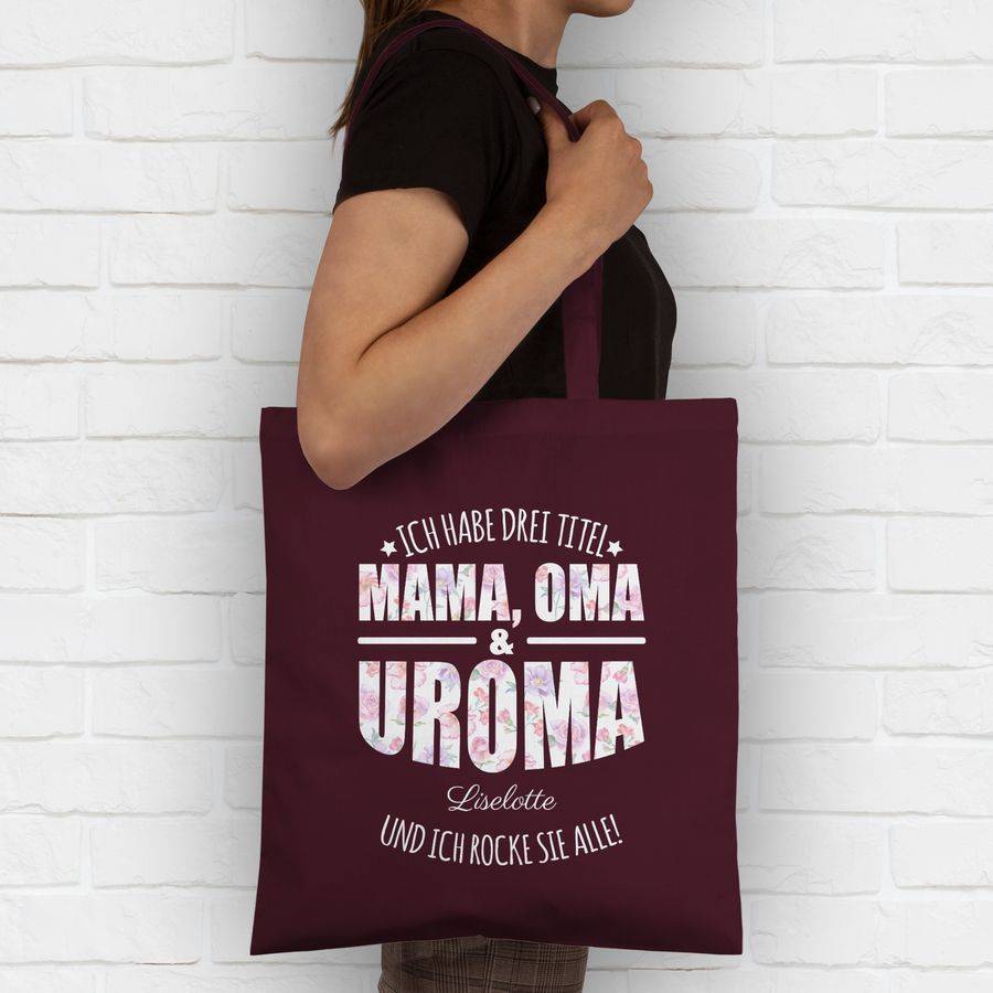 Shirtracer Ich Habe Drei Titel Mama, Oma Und Uroma - Uromas Geschenke Muttertag Urgroßmutte Shirtracer