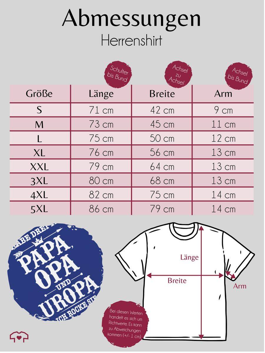 Shirtracer Ich Habe Drei Titel Papa Opa Und Uropa - Weiß Shirts & Mehr Shirtracer