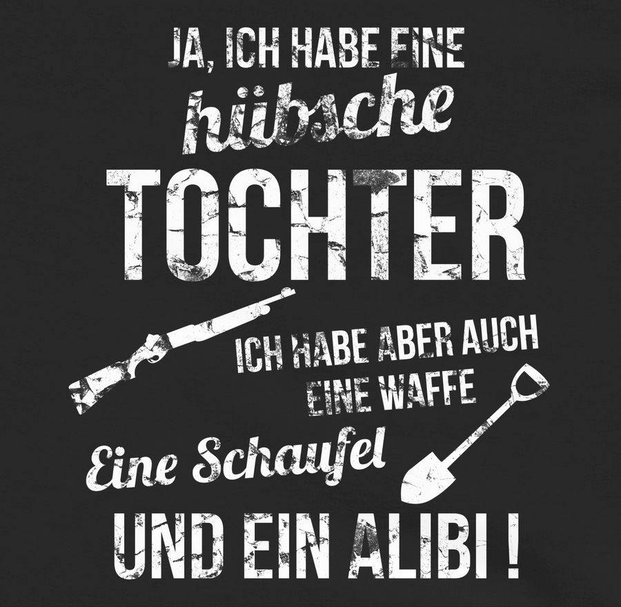 Shirtracer Ich Habe Eine Hübsche Tochter: Tshirt Turnbeutel Shirtracer