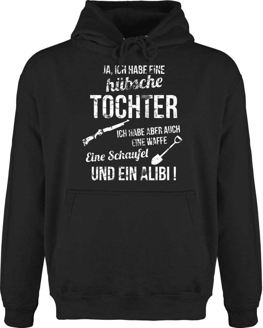 Shirtracer Ich Habe Eine Hübsche Tochter: Tshirt Turnbeutel Shirtracer