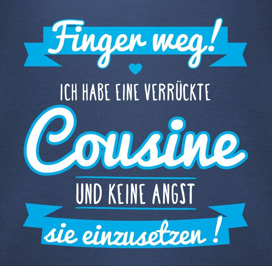 Shirtracer Ich Habe Eine Verrückte Cousine Blau: T-Shirt Gym Bag Shirtracer