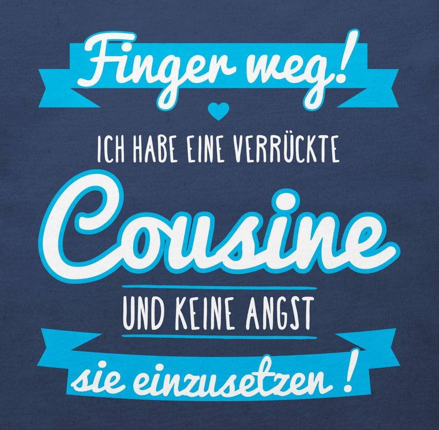 Shirtracer Ich Habe Eine Verrückte Cousine Blau: T-Shirt Gym Bag Shirtracer