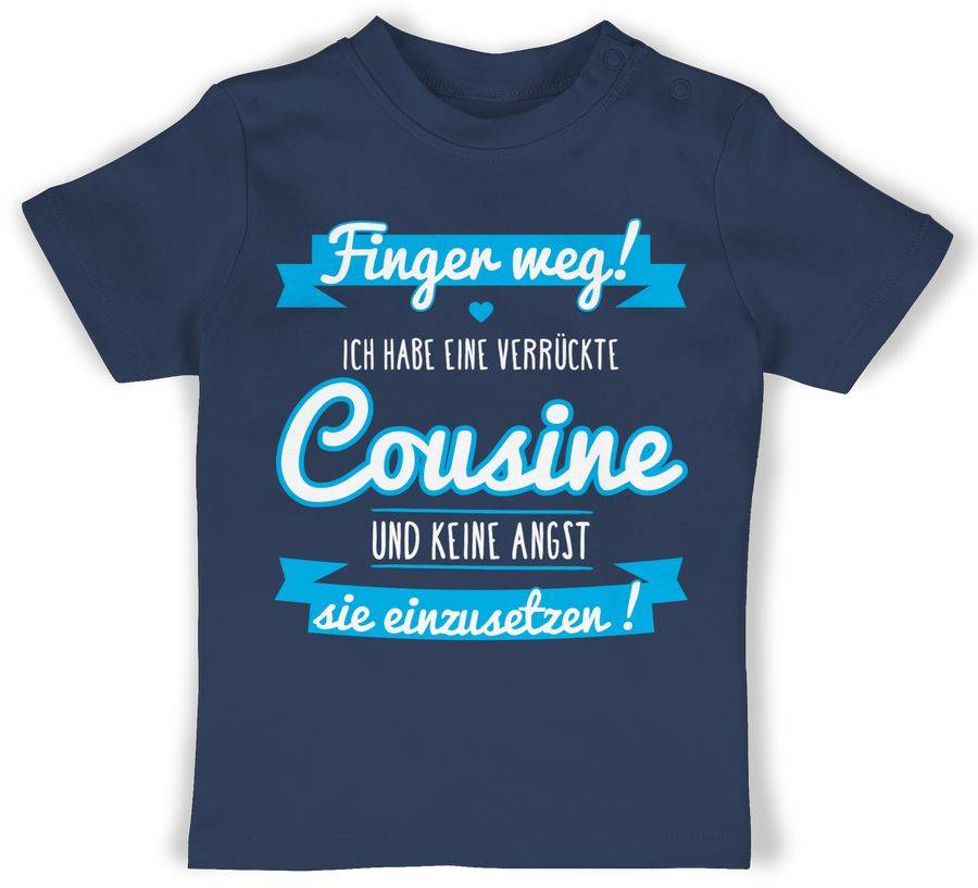 Shirtracer Ich habe eine verrückte Cousine blau: T-Shirt Gym Bag Shirtracer