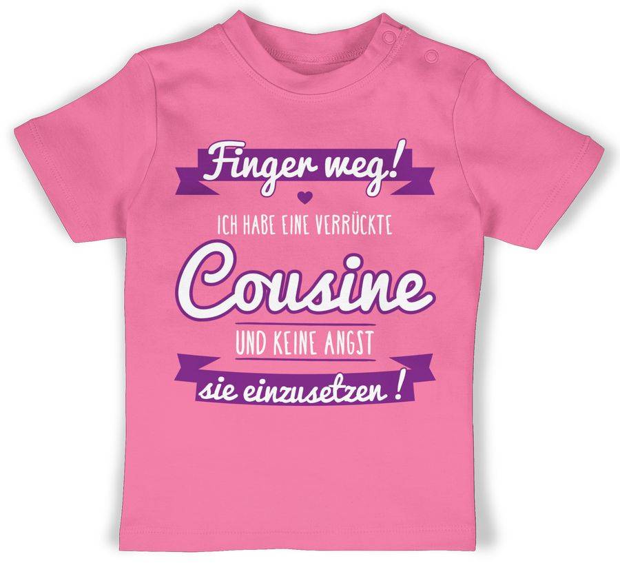 Shirtracer Ich habe eine verrückte Cousine lila: T-Shirt Rucksack Shirtracer