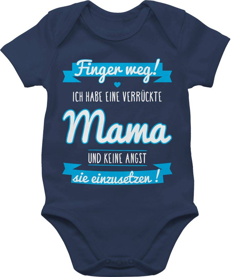 Shirtracer ich habe eine verrückte Mama blau Shirts & Mehr Shirtracer