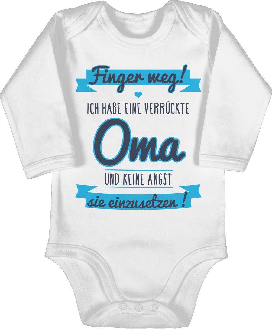 Shirtracer Ich Habe eine verrückte Oma grau/hellblau Shirts & Mehr Shirtracer