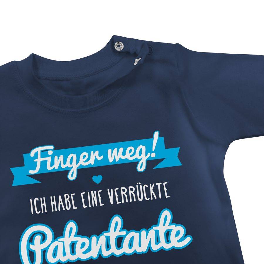 Shirtracer Ich Habe Eine Verrückte Patentante Blau: T-Shirt Turnbeutel Shirtracer