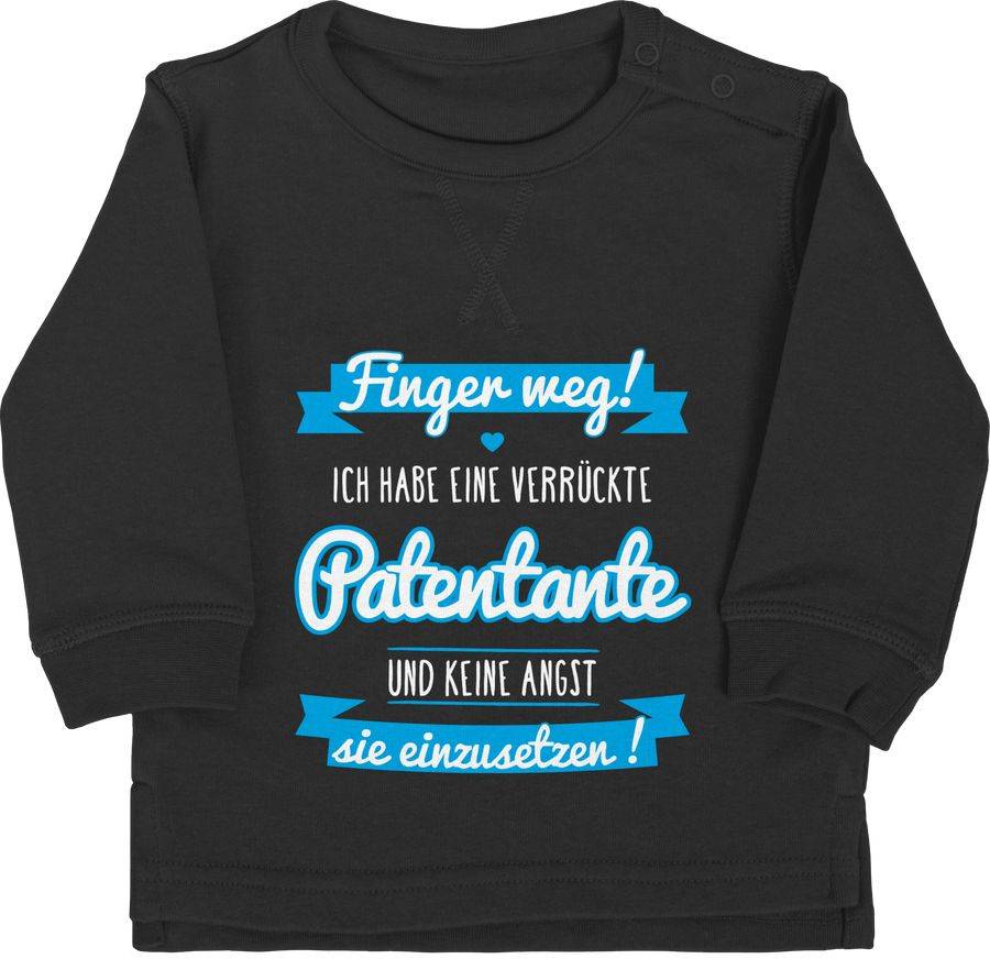 Shirtracer Ich habe eine verrückte Patentante blau: T-Shirt Turnbeutel Shirtracer