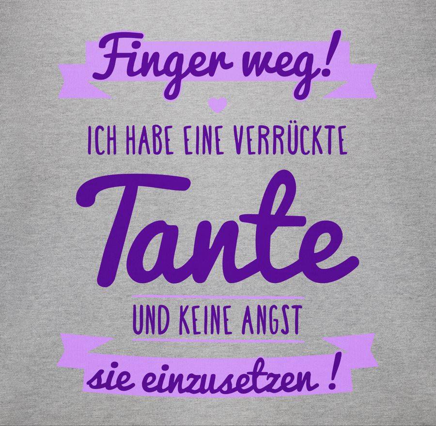 Shirtracer Ich Habe Eine Verrückte Tante Lila Dunkel: T-Shirt Rucksack Shirtracer