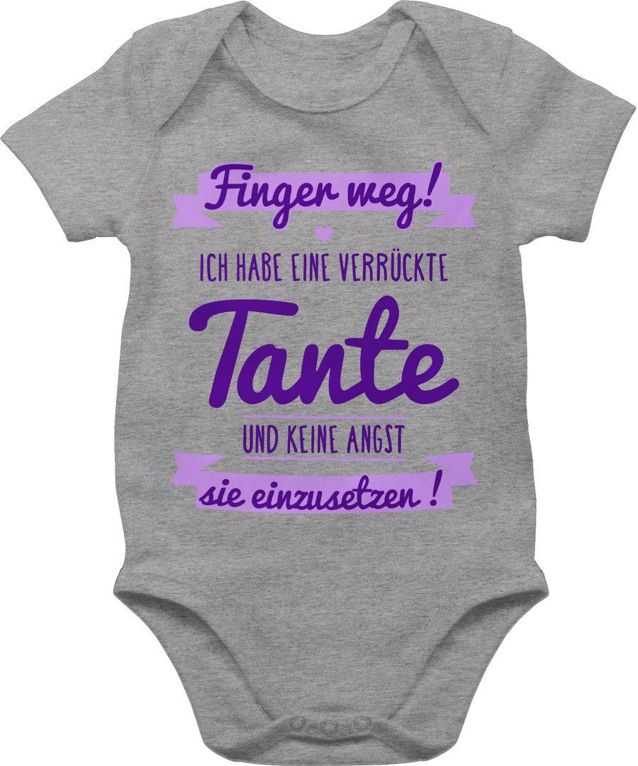 Shirtracer Ich habe eine verrückte Tante Lila dunkel: T-Shirt Rucksack Shirtracer
