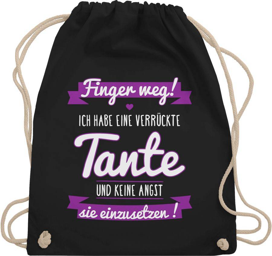 Shirtracer Ich habe eine verrückte Tante Lila: T-Shirt Gym Bag Shirtracer