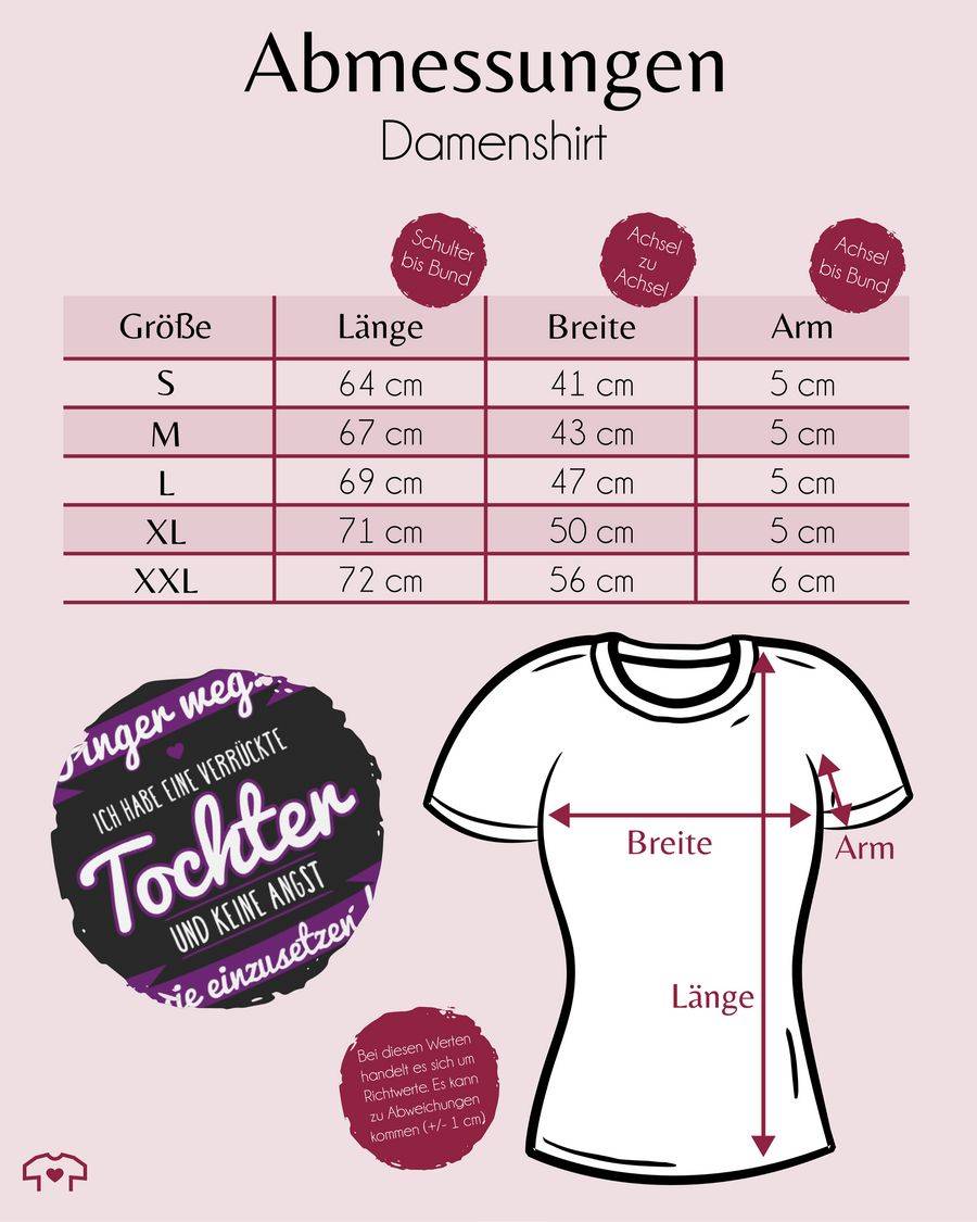 Shirtracer Ich Habe Eine Verrückte Tochter Lila Shirts & Mehr Shirtracer