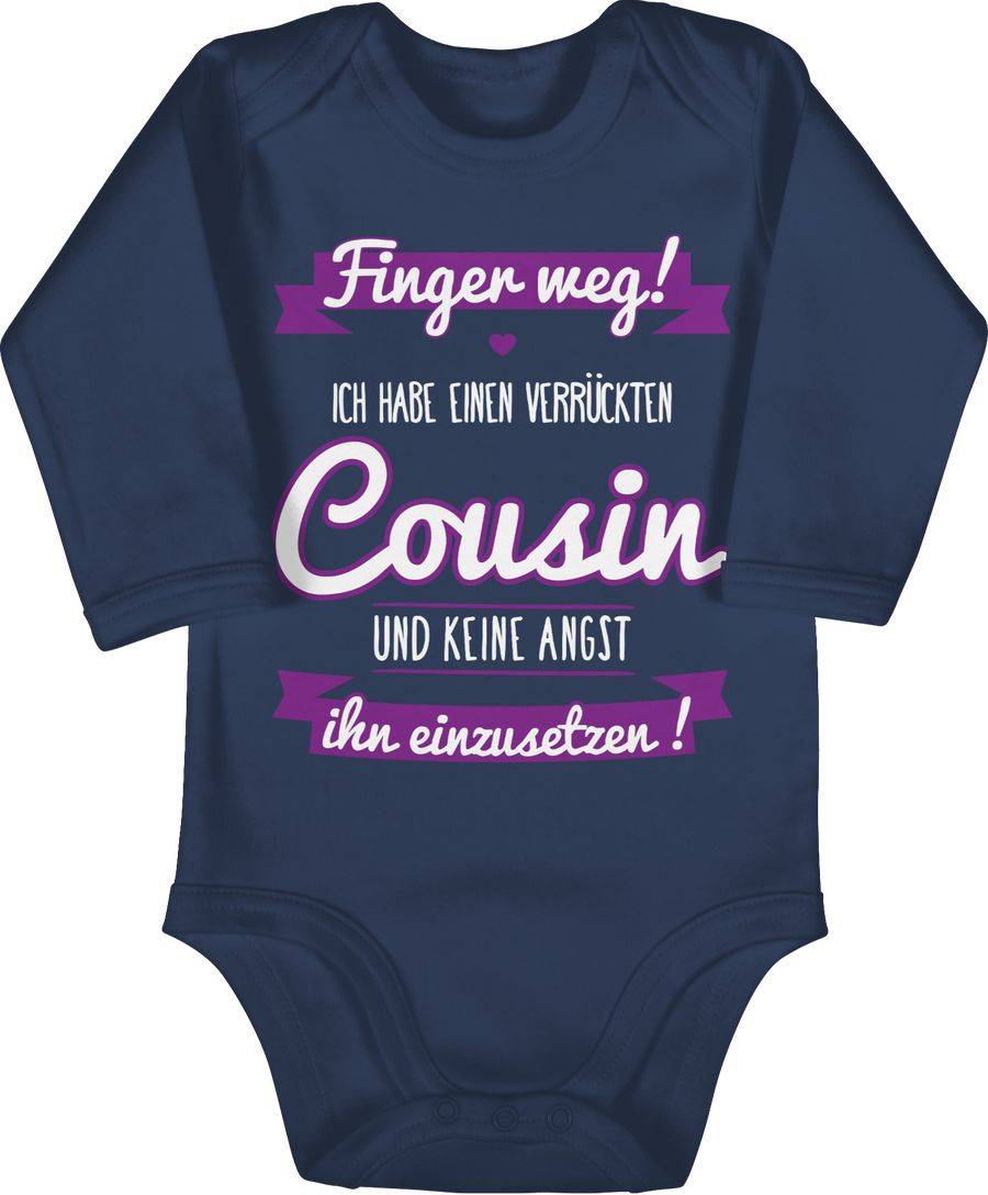 Shirtracer Ich habe einen verrückten Cousin lila Shirts & Mehr Shirtracer