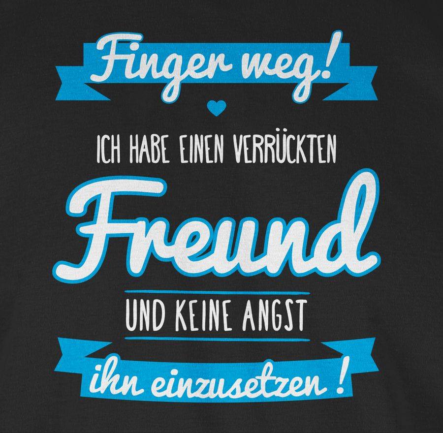 Shirtracer Ich Habe Einen Verrückten Freund Blau: T-Shirt Gym Bag Shirtracer