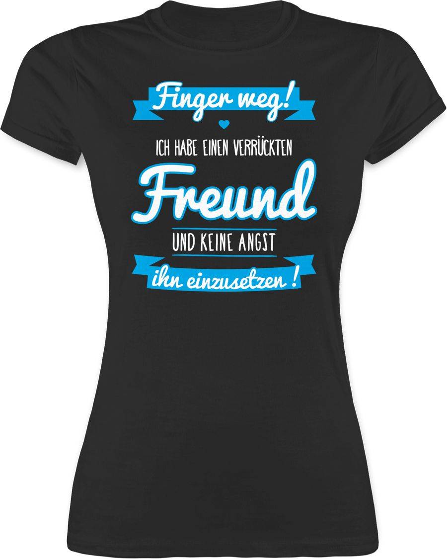 Shirtracer Ich habe einen verrückten Freund blau: T-Shirt Gym Bag Shirtracer