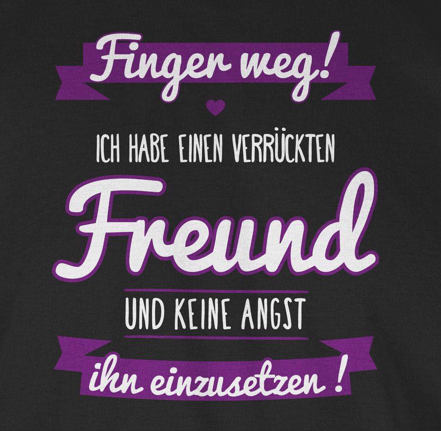 Shirtracer Ich Habe Einen Verrückten Freund Lila: Tshirt Gym Bag Shirtracer