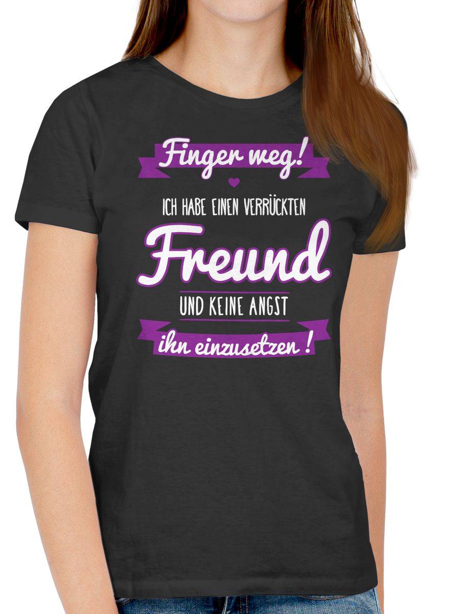 Shirtracer Ich Habe Einen Verrückten Freund Lila: Tshirt Gym Bag Shirtracer