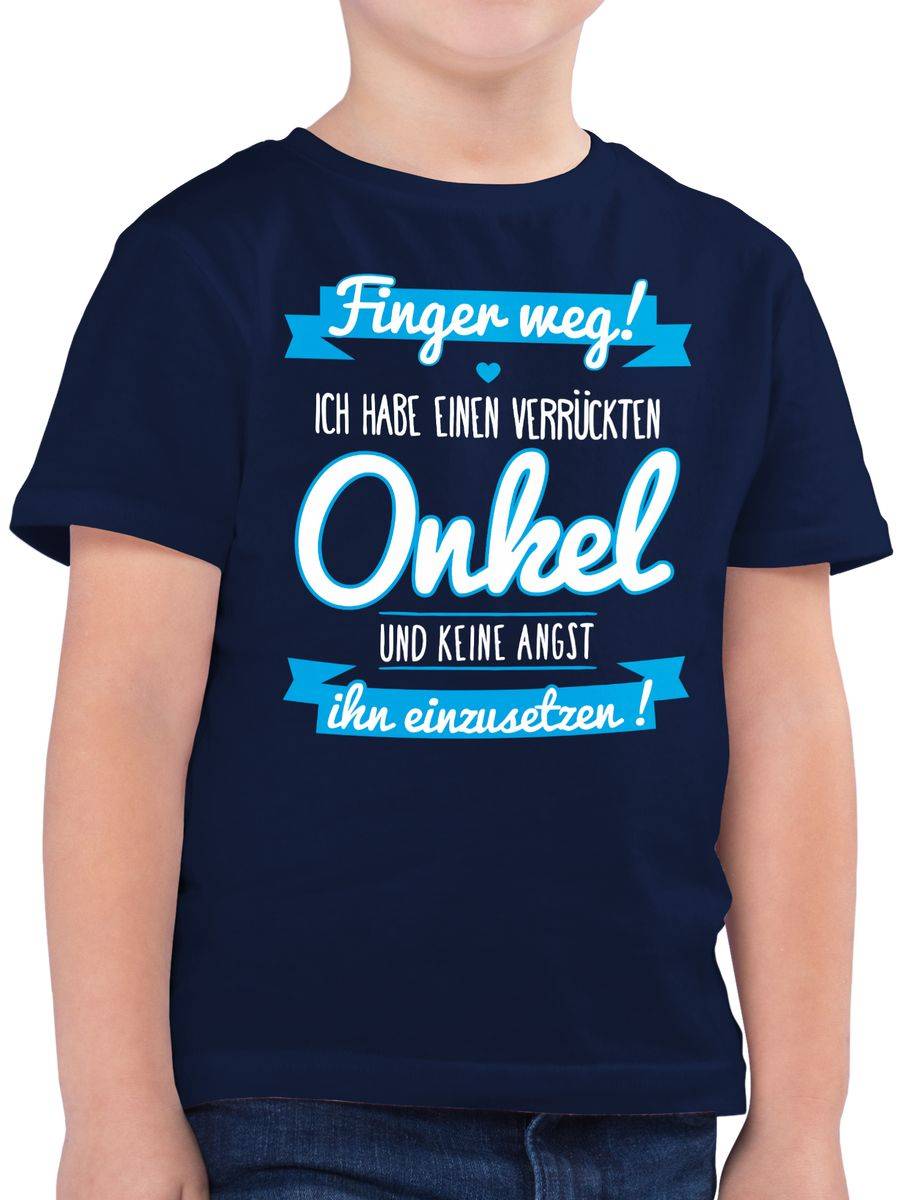 Shirtracer Ich habe einen verrückten Onkel blau Shirts & Mehr Shirtracer