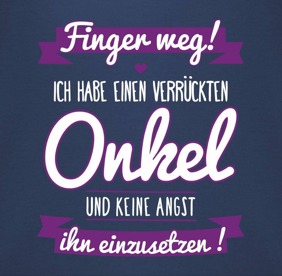 Shirtracer Ich Habe Einen Verrückten Onkel Lila: T-Shirt Gym Bag Shirtracer