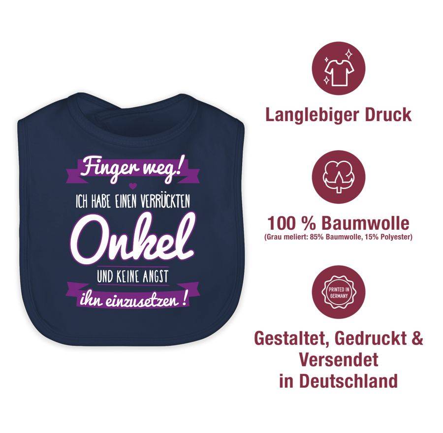 Shirtracer Ich Habe Einen Verrückten Onkel Lila: T-Shirt Gym Bag Shirtracer