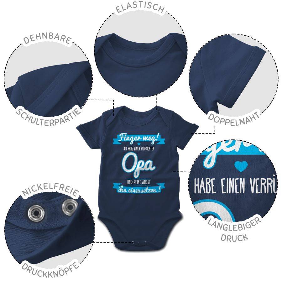 Shirtracer Ich Habe Einen Verrückten Opa Blau Shirts & Mehr Shirtracer