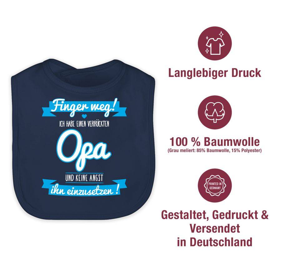 Shirtracer Ich Habe Einen Verrückten Opa Blau Shirts & Mehr Shirtracer