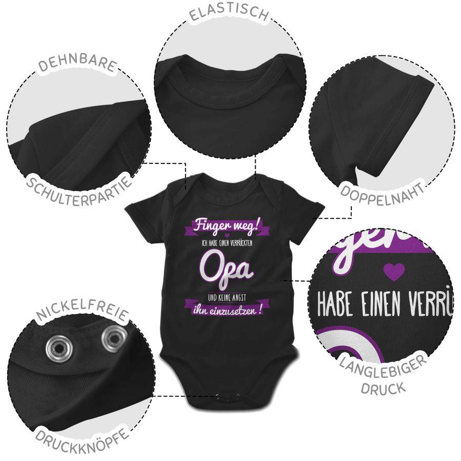 Shirtracer Ich Habe Einen Verrückten Opa Lila Shirts & Mehr Shirtracer
