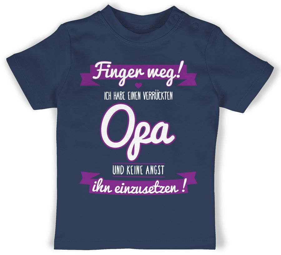 Shirtracer Ich habe einen verrückten Opa lila Shirts & Mehr Shirtracer