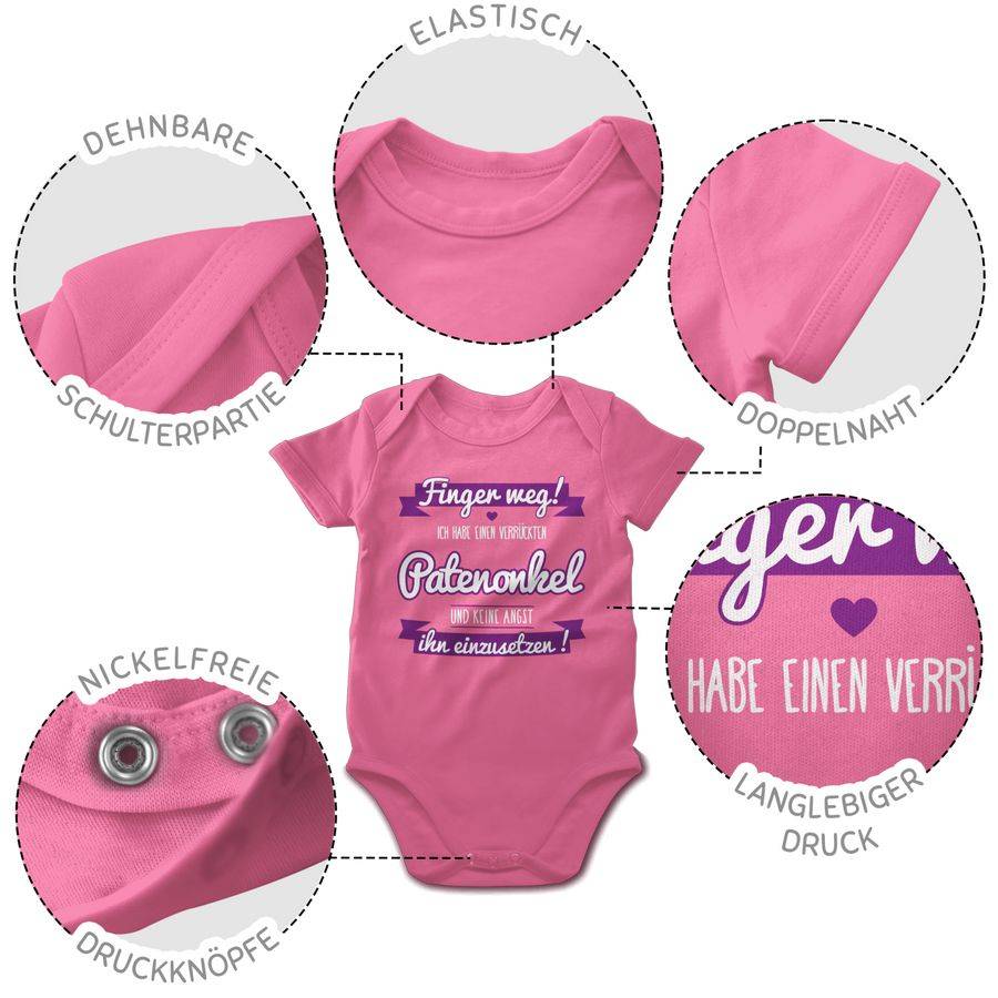 Shirtracer Ich Habe Einen Verrückten Patenonkel Lila: T-Shirt Gym Bag Shirtracer