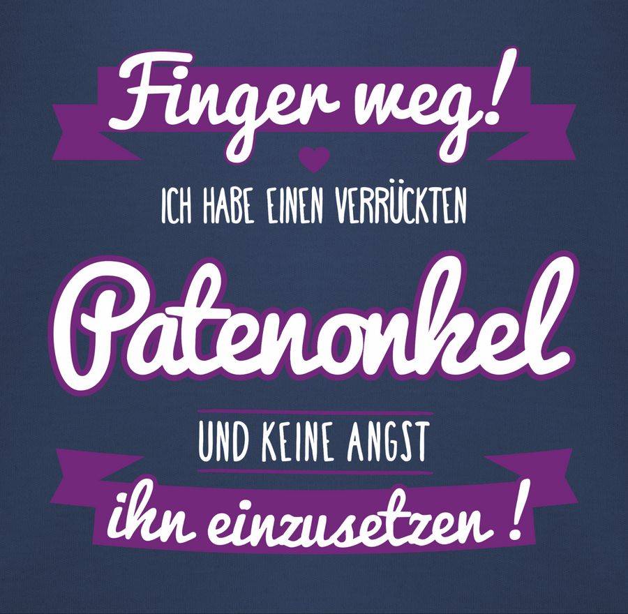 Shirtracer Ich Habe Einen Verrückten Patenonkel Lila: T-Shirt Gym Bag Shirtracer