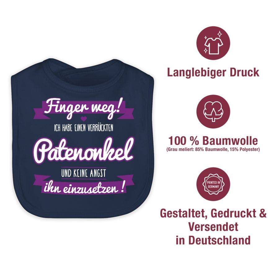 Shirtracer Ich Habe Einen Verrückten Patenonkel Lila: T-Shirt Gym Bag Shirtracer