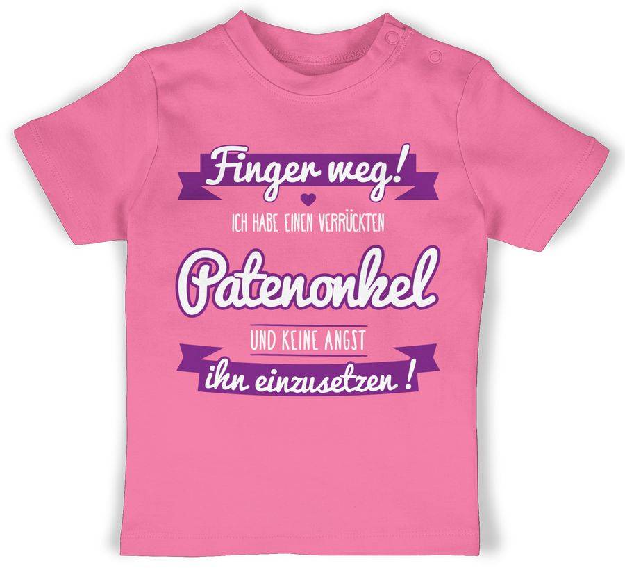 Shirtracer Ich habe einen verrückten Patenonkel lila: T-Shirt Gym Bag Shirtracer