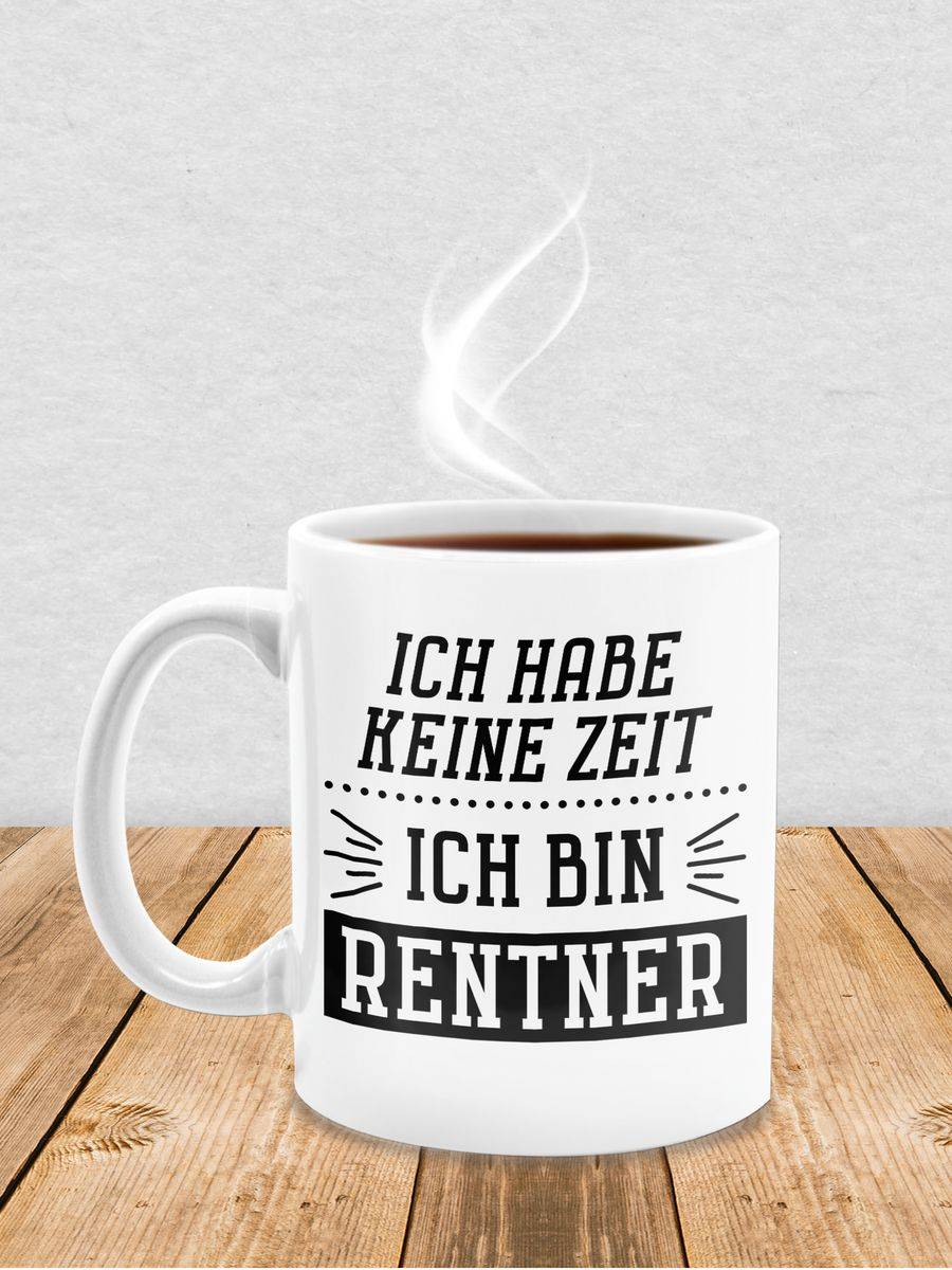 Shirtracer Ich Habe Keine Zeit - Ich Bin Rentner - Schwarz: Tshirt Rucksack Shirtracer