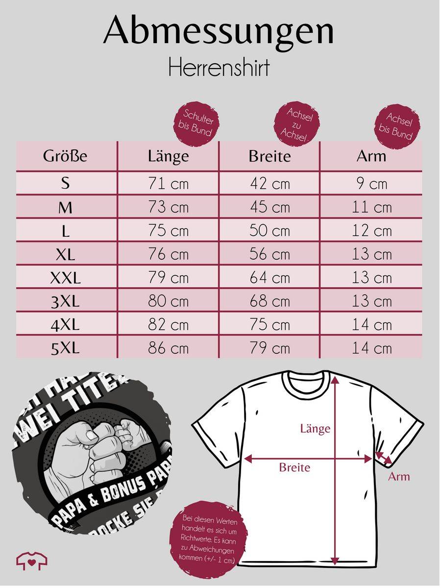 Shirtracer Ich Habe Zwei Titel - Papa Und Bonus Papa - Ich Rocke Sie Beide - Schwarz/weiß: Shirtracer