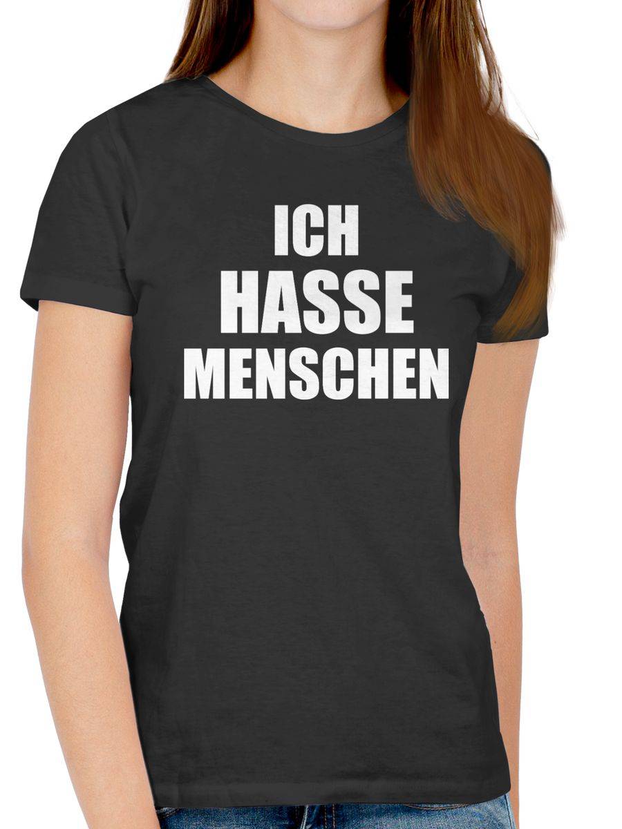 Shirtracer Ich Hasse Menschen Shirts & Mehr Shirtracer