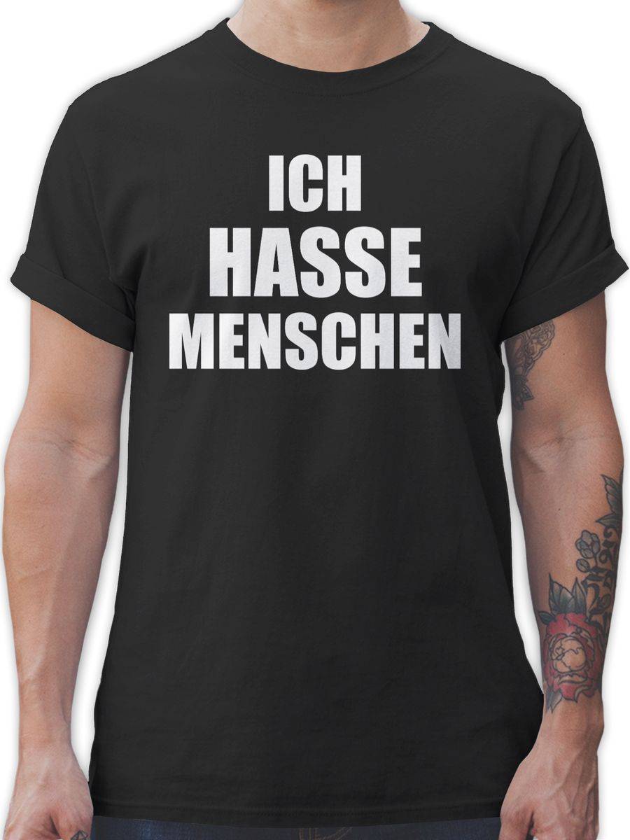 Shirtracer Ich hasse Menschen Shirts & Mehr Shirtracer