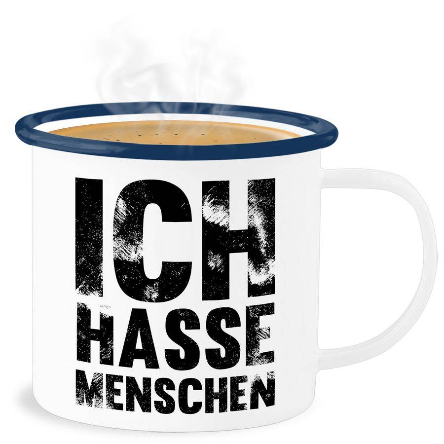 Shirtracer Ich hasse Menschen Vintage Effekt - Schwarz Shirts & Mehr Shirtracer