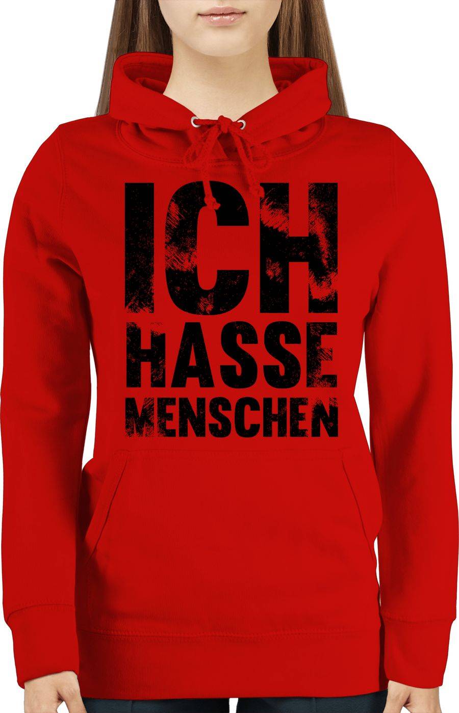 Shirtracer Ich Hasse Menschen Vintage Effekt - Schwarz Shirts & Mehr Shirtracer