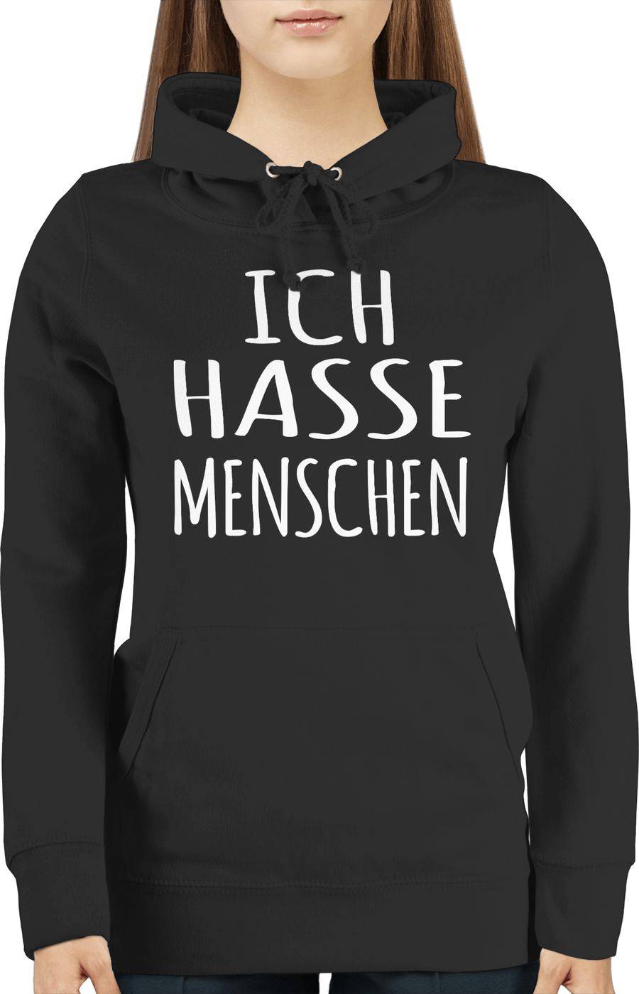 Shirtracer Ich Hasse Menschen - Weiß Shirts & Mehr Shirtracer