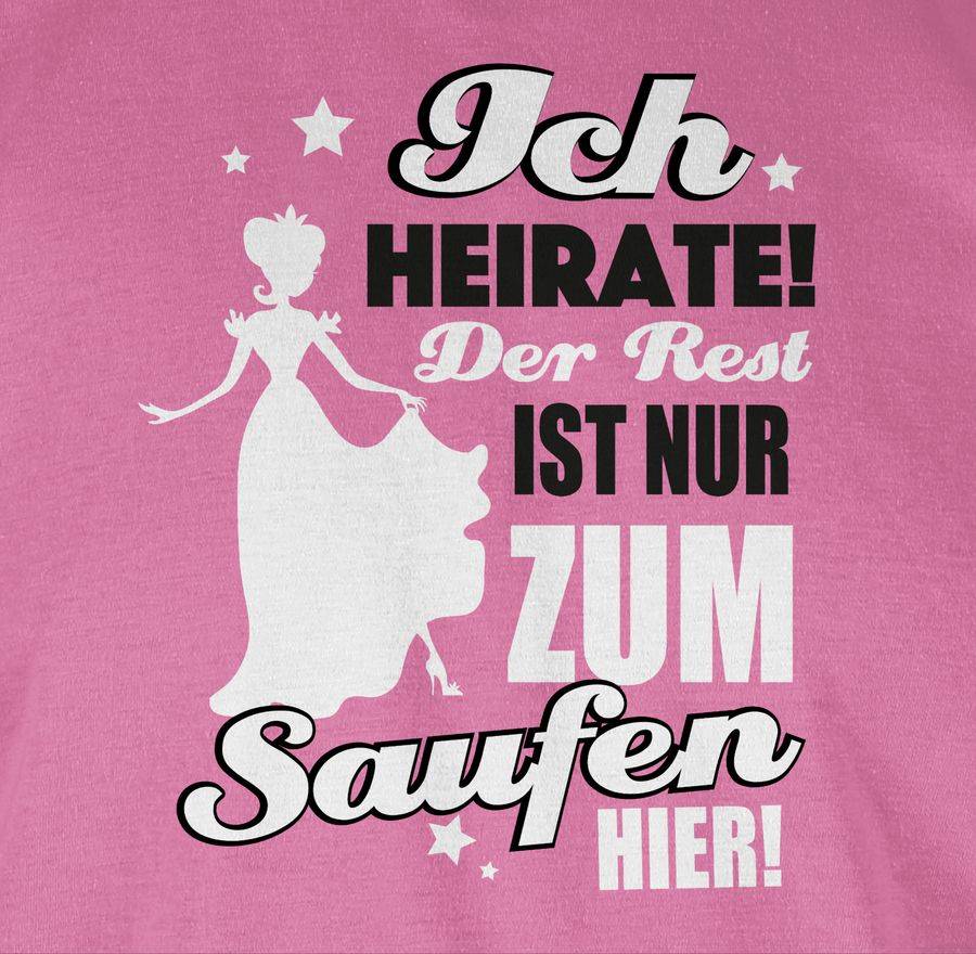 Shirtracer Ich Heirate! Der Rest Ist Nur Zum Saufen Hier! Braut Silhouette: Tshirt Rucksack Shirtracer